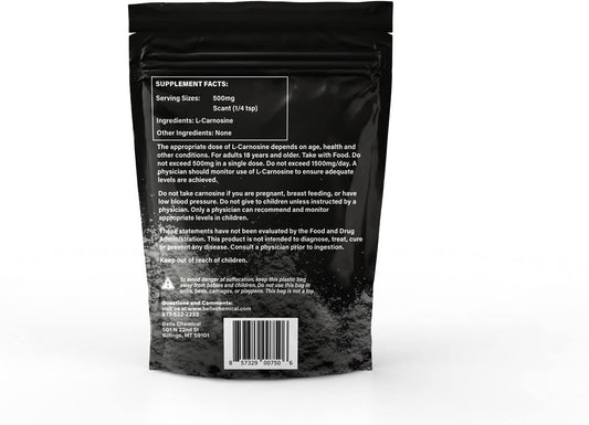 Pure L-Carnosine Powdern - Pharmaceutical Grade (4 Ounce)
