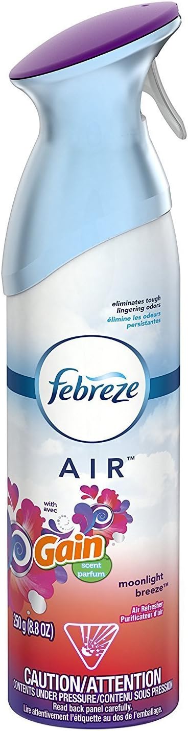 Febreze Air Freshener Spray - Gain Moonlight Breeze - Net Wt. 8.8 OZ (250 g) Per Bottle - Pack of 3 Bottles