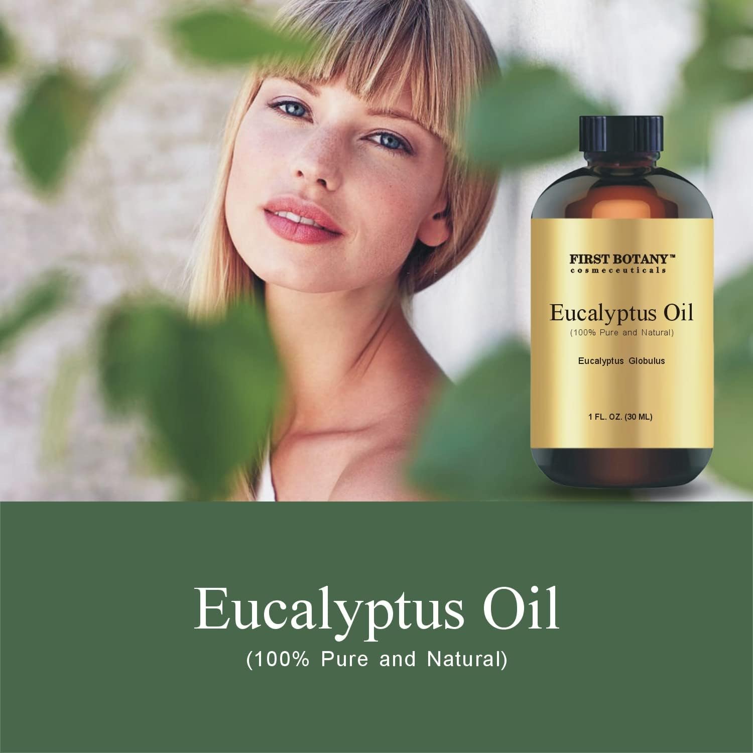 100% Pure Eucalyptus Oil - Premium Eucalyptus Essential Oil for Aromat