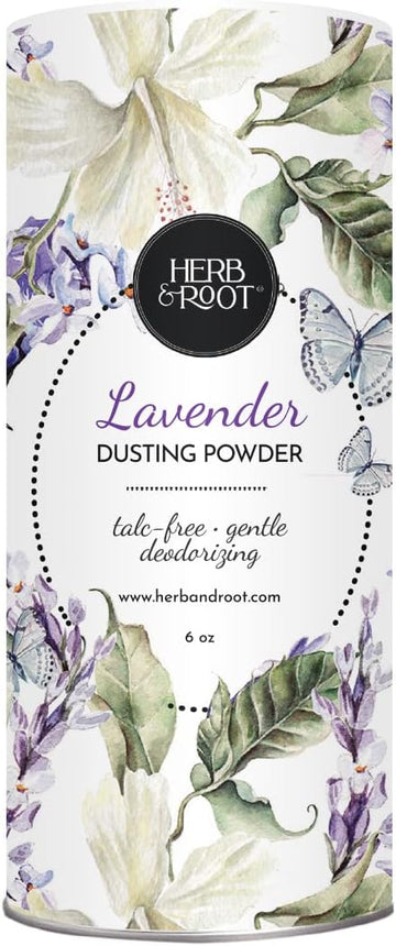 Lavender Talc Free Dusting Powders Made With Arrowroot, Soothing Oats, Zinc, And Magnesium. Free Of Baking Soda. For Chafing, Deodorizing, Sweating