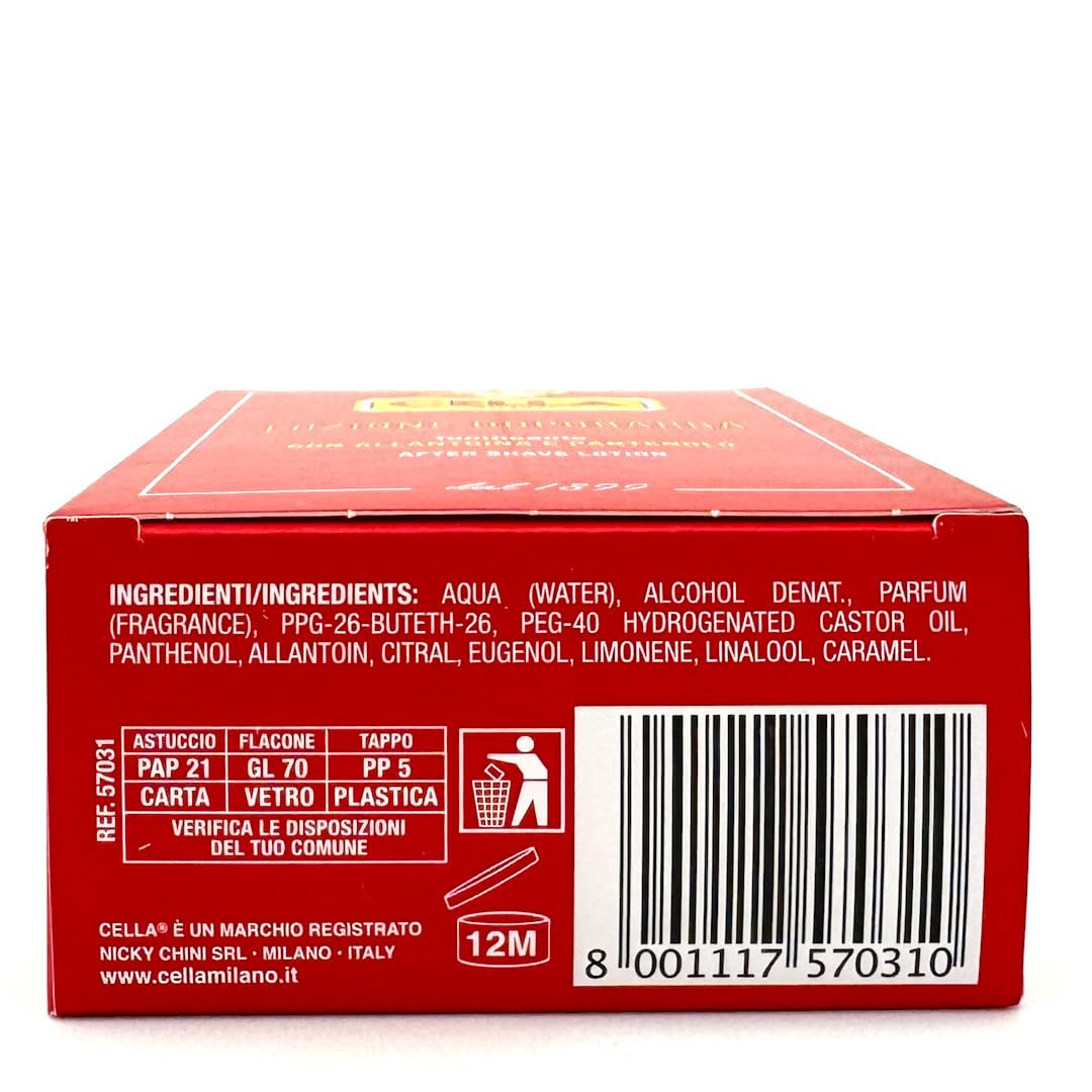 Cella Milano, After Shave Spash, Classic Wood & Citrus Scent, Invigorates And Cools Skin After Shaving, Made In Italy : Beauty & Personal Care