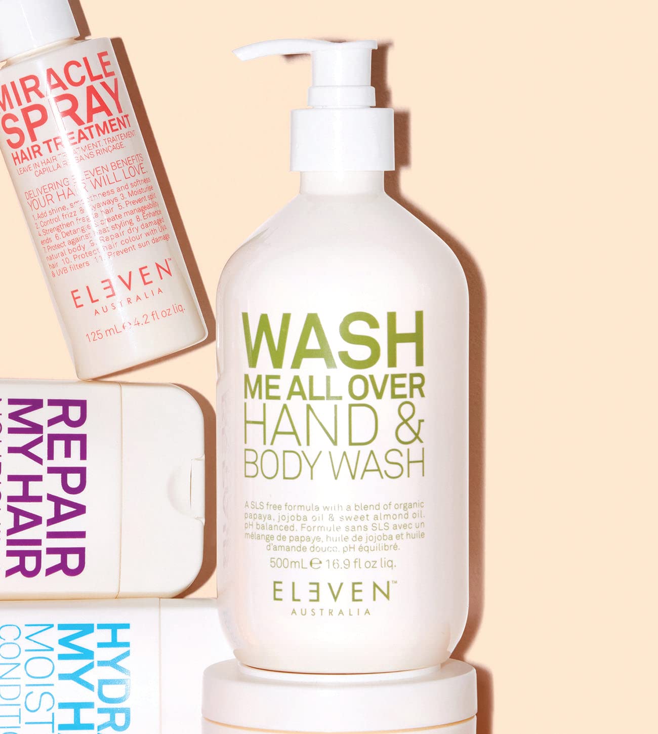 ELEVEN AUSTRALIA Wash Me All Over Hand & Body Wash 500 ml / 16.9 oz : Beauty & Personal Care