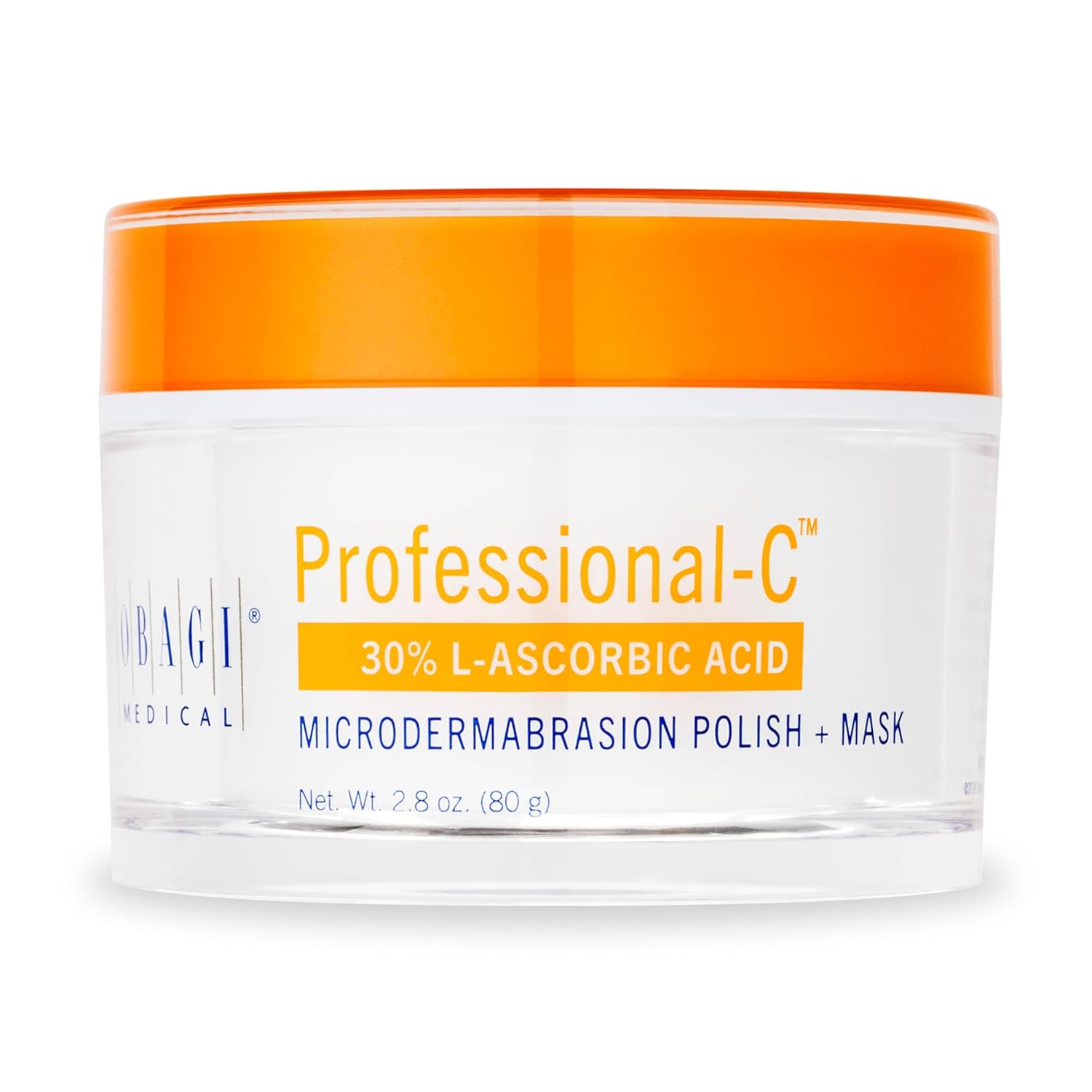 Professional-C Microdermabrasion Polish + Mask – Dual Action Vitamin C Face Mask That Exfoliates & Promotes Healthy Looking Skin – 2.8 Oz