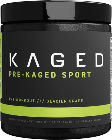 Kaged Athletic Sport Pre Workout Powder | Glacier Grape | Energy Suppl
