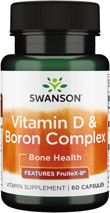 Swanson Vitamin D & Boron 60 Capsules