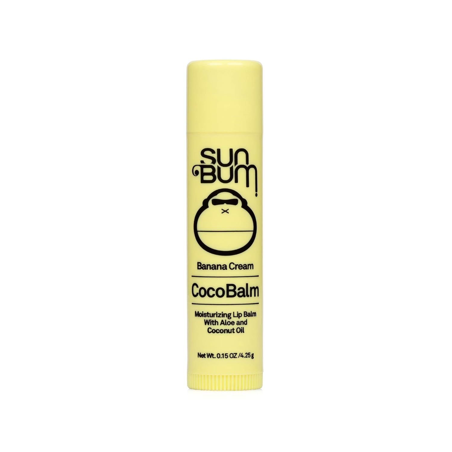 Sun Bum Banana Cream Cocobalm | Hydrating Lip Balm With Aloe | Hypoallergenic, Paraben Free, Silicone Free,| 0.15Oz Stick