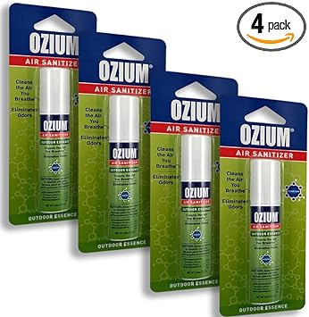 Ozium Air Sanitizer 0.8 oz Spray, Outdoor Essence (4) : Health & Household