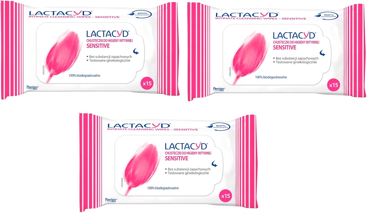 New Lactacyd Intimate Milk Lactoserum Wipes Contains 10 Wipes X 3Pack