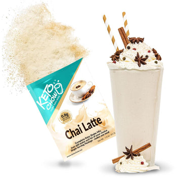 Keto Chow Chai Latte | Keto Meal Replacement Shake Powder | Nutritionally Complete Keto Food | Low Carb Keto Meals | Delicious Easy Meal Substitute Drink | Protein Rich You Choose The Fat | Single Meal Sample