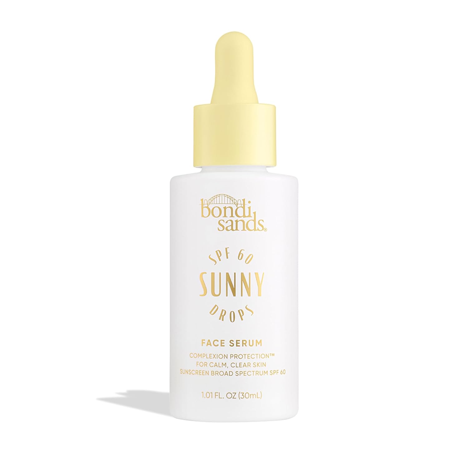 Bondi Sands Sunny Drops Spf 60 Face Serum, Hydrating + Nourishing Broad Spectrum Sunscreen, Lightweight, Silky-Smooth Finish, Oil-Free, 1.01 Fl Oz