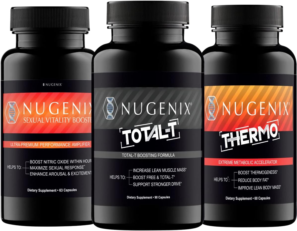 Nugenix Total-T for Men, Thermo & Nugenix Vitality Booster Bundle