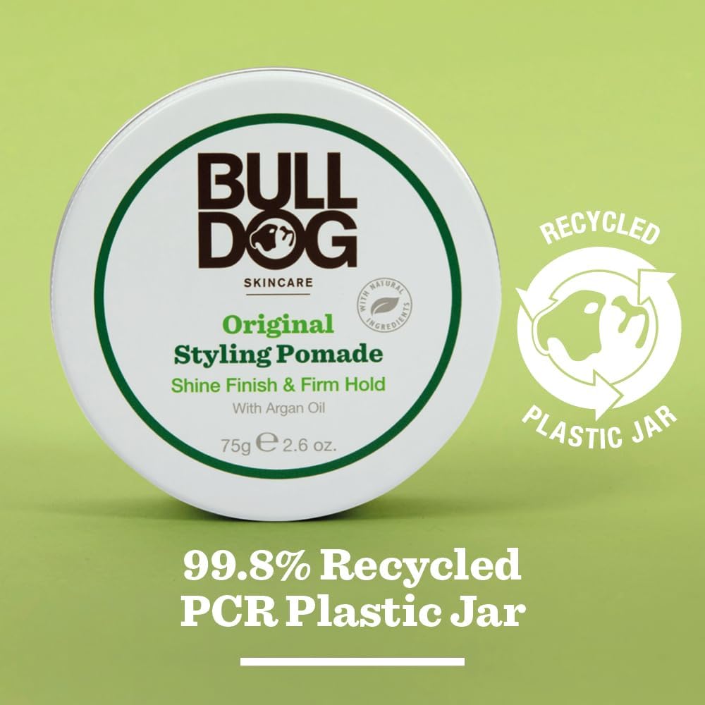 BULLDOG SKINCARE - Original Hair Styling Pomade For Men | Shine Finish and Firm Hold | 75 g : Amazon.co.uk: Beauty