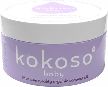 Baby Organic Coconut Oil – Moisturising 100% Natural Baby Oil for Baby Massage, Dry, Sensitive and Normal Baby Skin – 168g