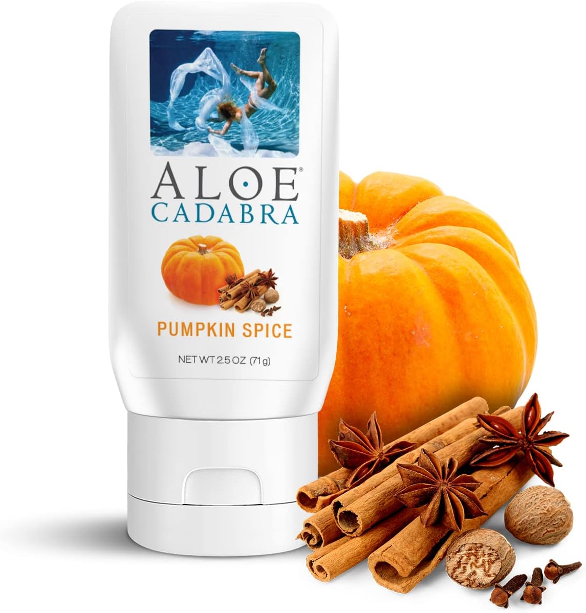 Aloe Cadabra Natural Personal Lube, Organic Best Lubricant Gel for Her, Him & Couples, Pumpkin Spice 2.5 Ounce (2.5 Ounce (Pack of 1)) : Health & Household