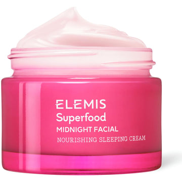 Elemis Superfood Midnight Facial, 50Ml – Prebiotic Sleeping Night Cream For Face, Nourish, Moisturize, Replenish & Revive Dry Skin, Overnight Hydrating Skincare For All Skin Types, Face Moisturizer