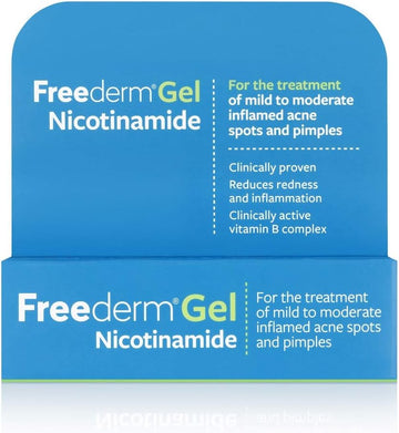 Freederm Gel With Nicotinamide. For Mild To Moderate Inflamed Acne Spots And Pimples. 10G