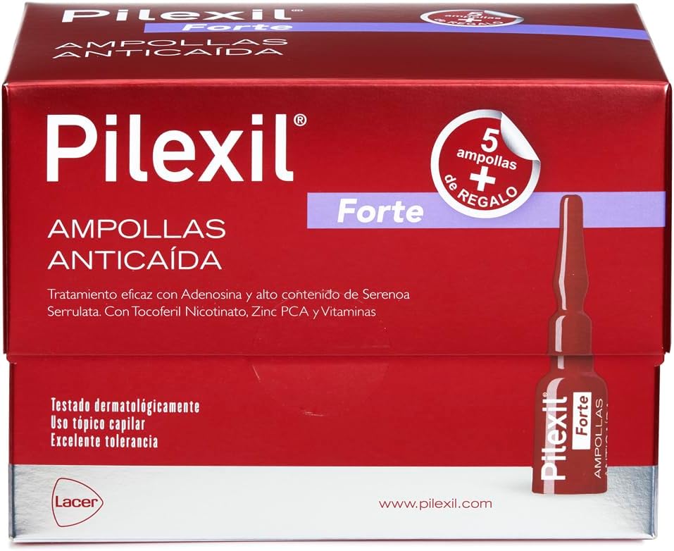 Pilexil Ampoules – Forte 20 X 5 Ml, Topical Application, For Abundant Hair Loss, For Men Or Women, Ideal Alopecias In Menopausal Period Or Androgenetics