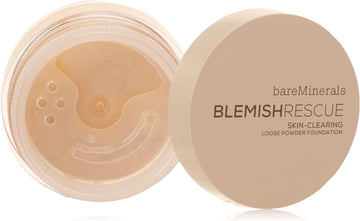 bareMinerals Blemish Rescue Skin-Clearing Loose Powder Foundation - 2W Light For Women 0.21 Oz Foundation