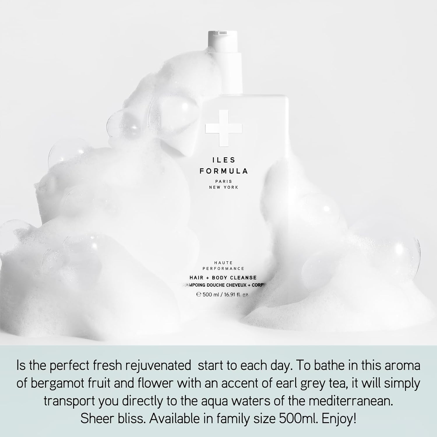 Iles Formula Haute Performance Hair + Body Cleanse Mini - Gently Cleanse & Nourish Hair & Body - Sulfate, Silicone & Paraben Free, (50 Ml) : Beauty & Personal Care
