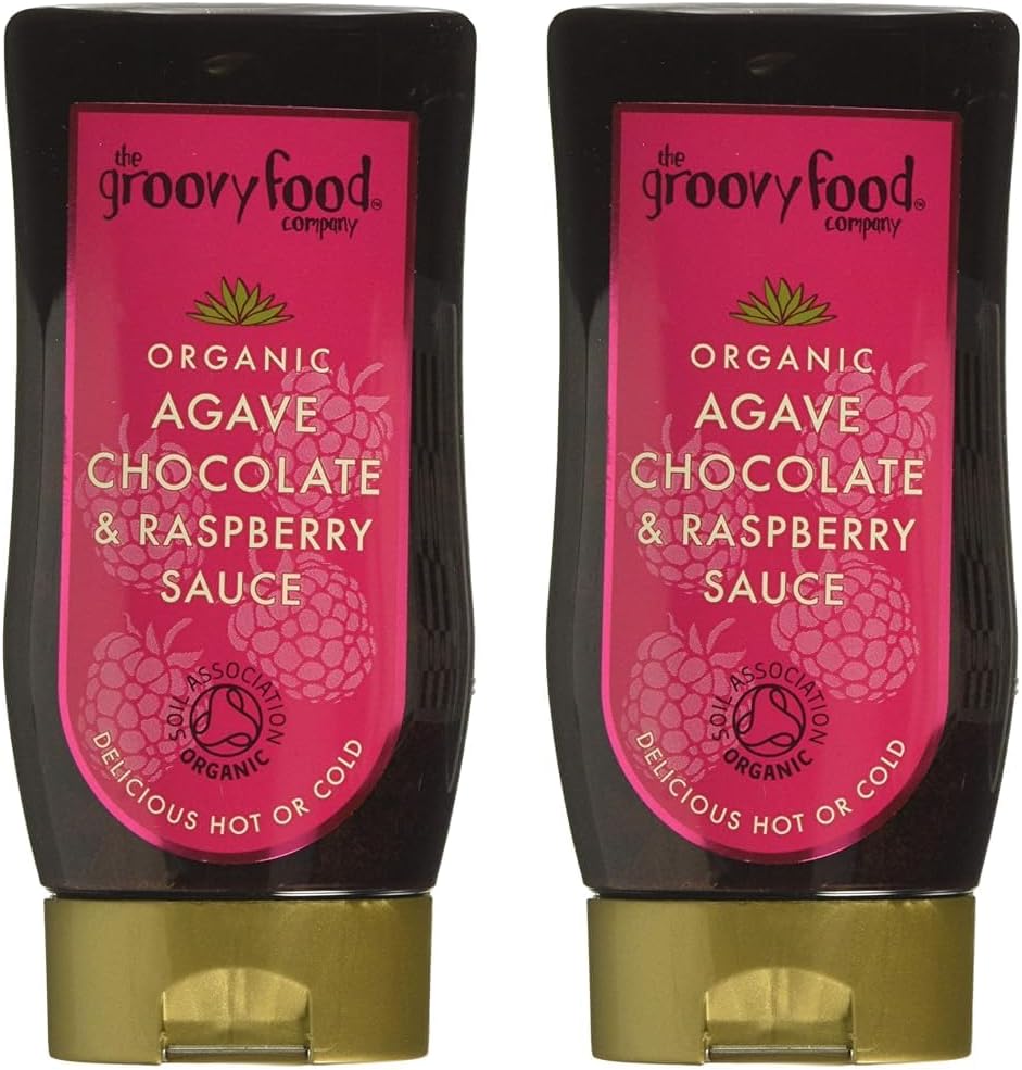 The Groovy Food Company Organic Agave Chocolate Raspberry Sauce 250Ml (Pack Of 2)