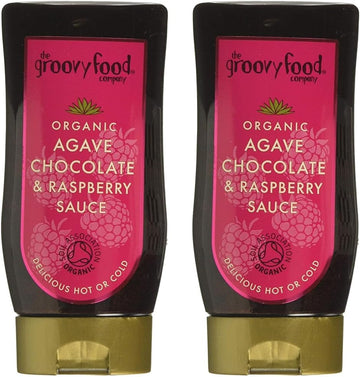 The Groovy Food Company Organic Agave Chocolate Raspberry Sauce 250Ml (Pack Of 2)
