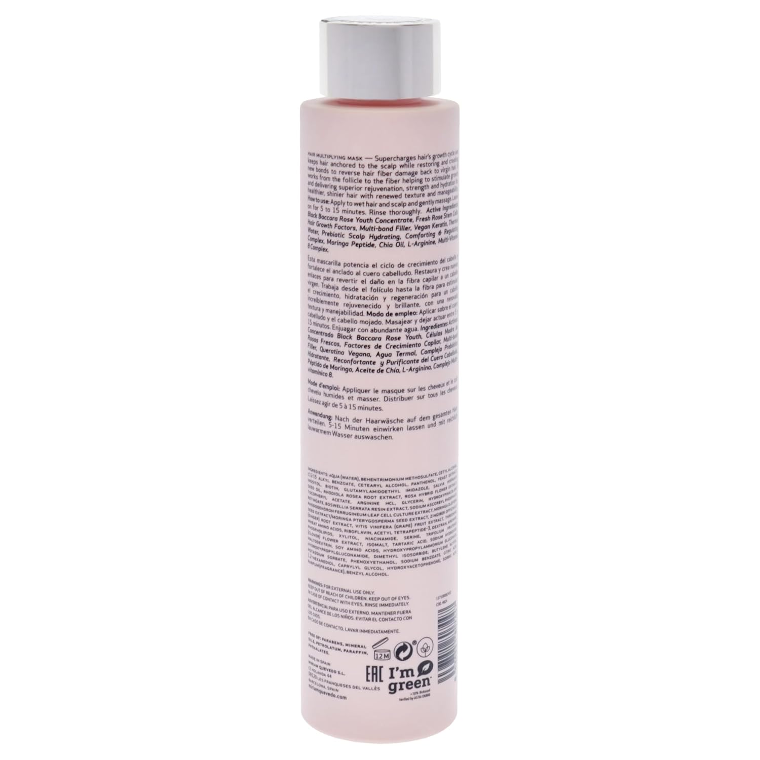 Miriam Quevedo Black Baccara Hair Multiplying Mask For Unisex - 8.4 Oz Mask : Beauty & Personal Care
