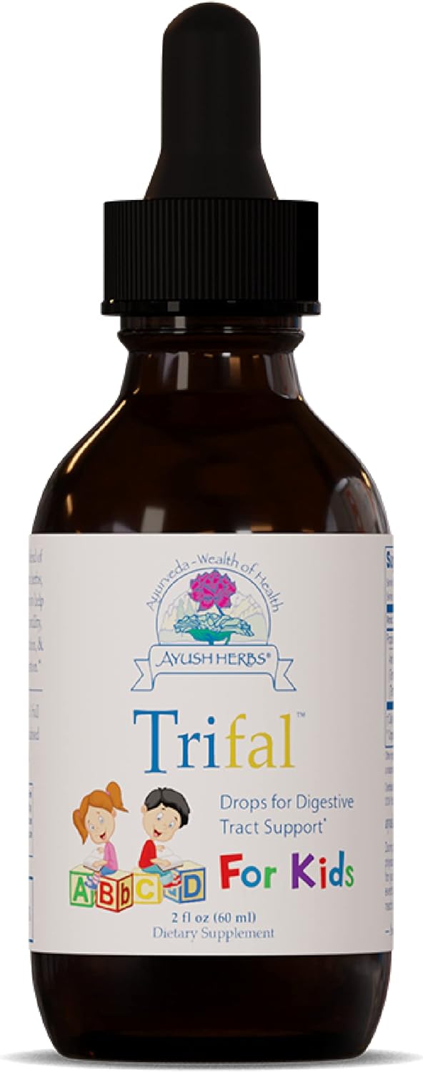 Ayush Herbs Trifal Drops for Kids, Digestive Support Supplement for Children, Drops for Digestion, Intestinal Health, and Antioxidant Boost