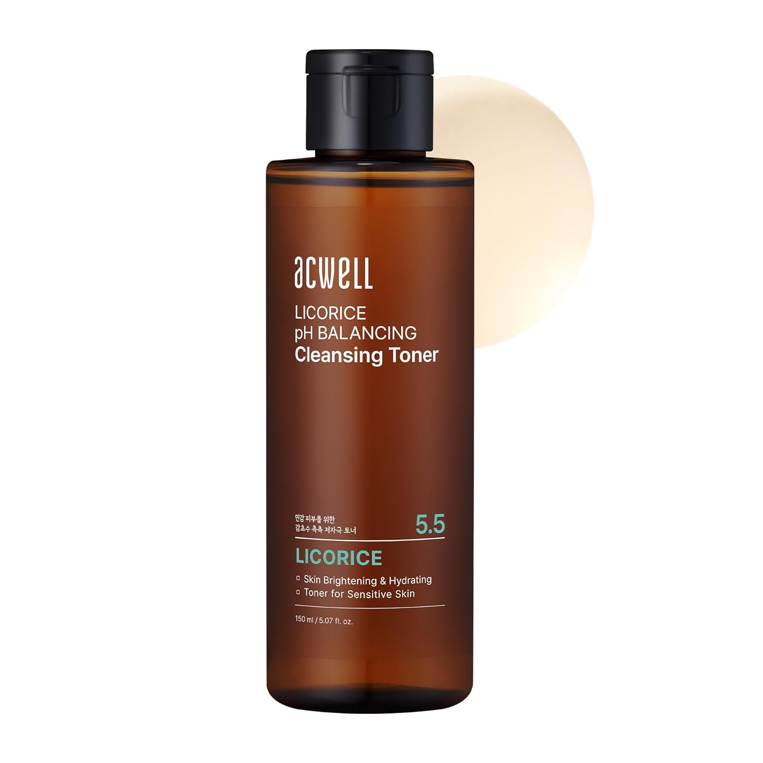 Acwell Licorice Ph Balancing Cleansing Toner 10.1 Fl.Oz. - Ph5.5 Hydrating Makeup Cleansing Astringent - Skin Clearing, Reduce Pigmentation, Acne And Dark Spots