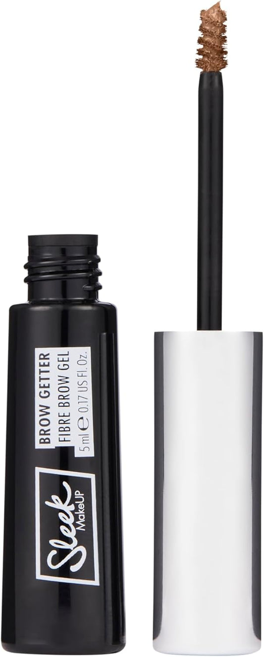 Sleek Makeup Brow Getter Fibre Brow Gel, Volumising, Long-Lasting Formula, Contains Microfibres For Fuller Looking Brows, Blonde, 5Ml
