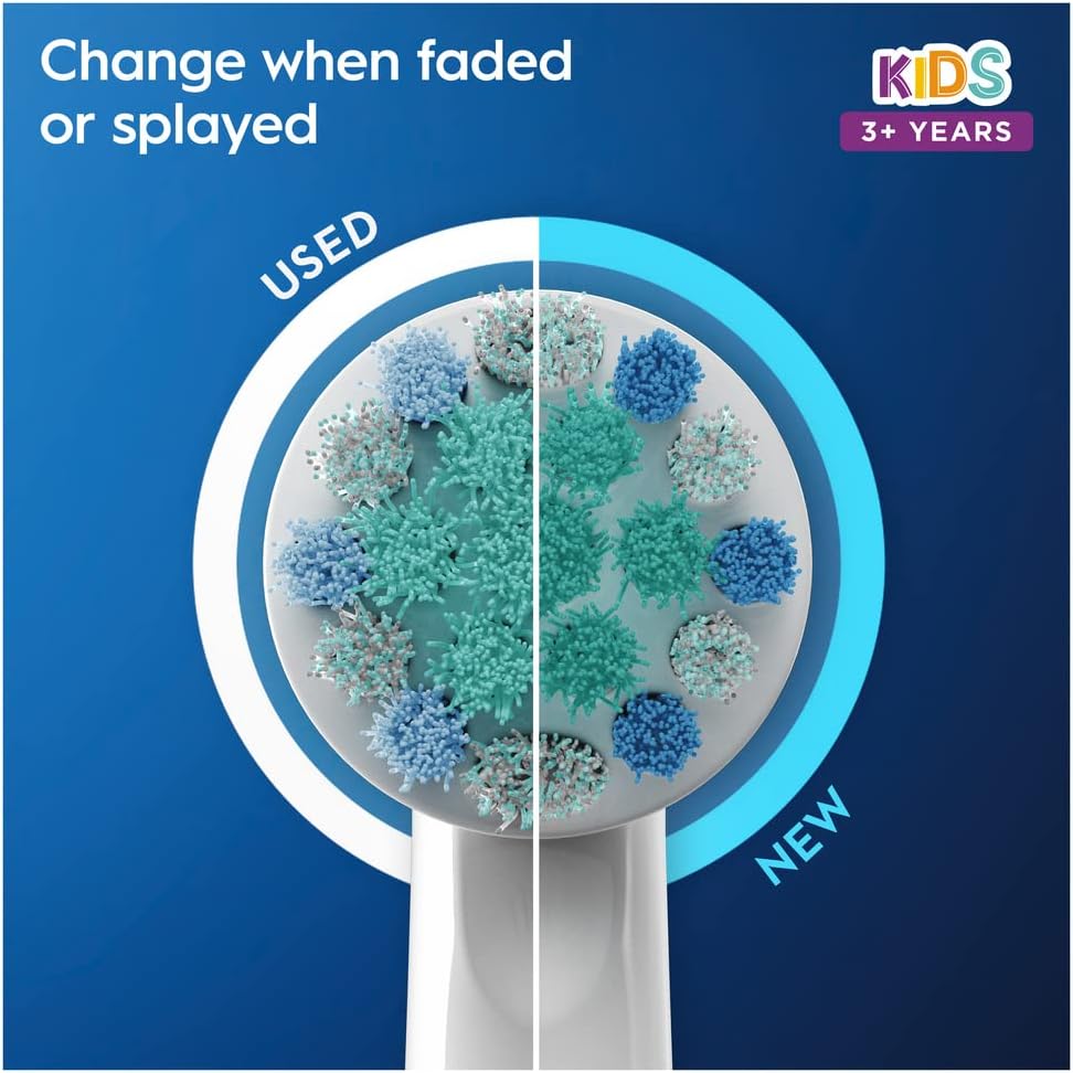 Oral-B Stages Kids Frozen Replacement Toothbrush Heads Powered by Braun - Pack of 4 : Amazon.co.uk: Health & Personal Care
