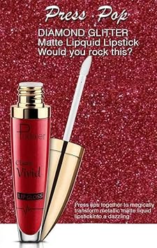 Pudaier Glitter Liquid Lip Gloss, Shimmer Lipsticks, Non Sticky, Long-Lasting Waterproof, Cosmetic For Women & Girls, Makeup, Shiny Moisturizer Lipstick, 17 Shades, Glossier, 5Ml, Shade 17