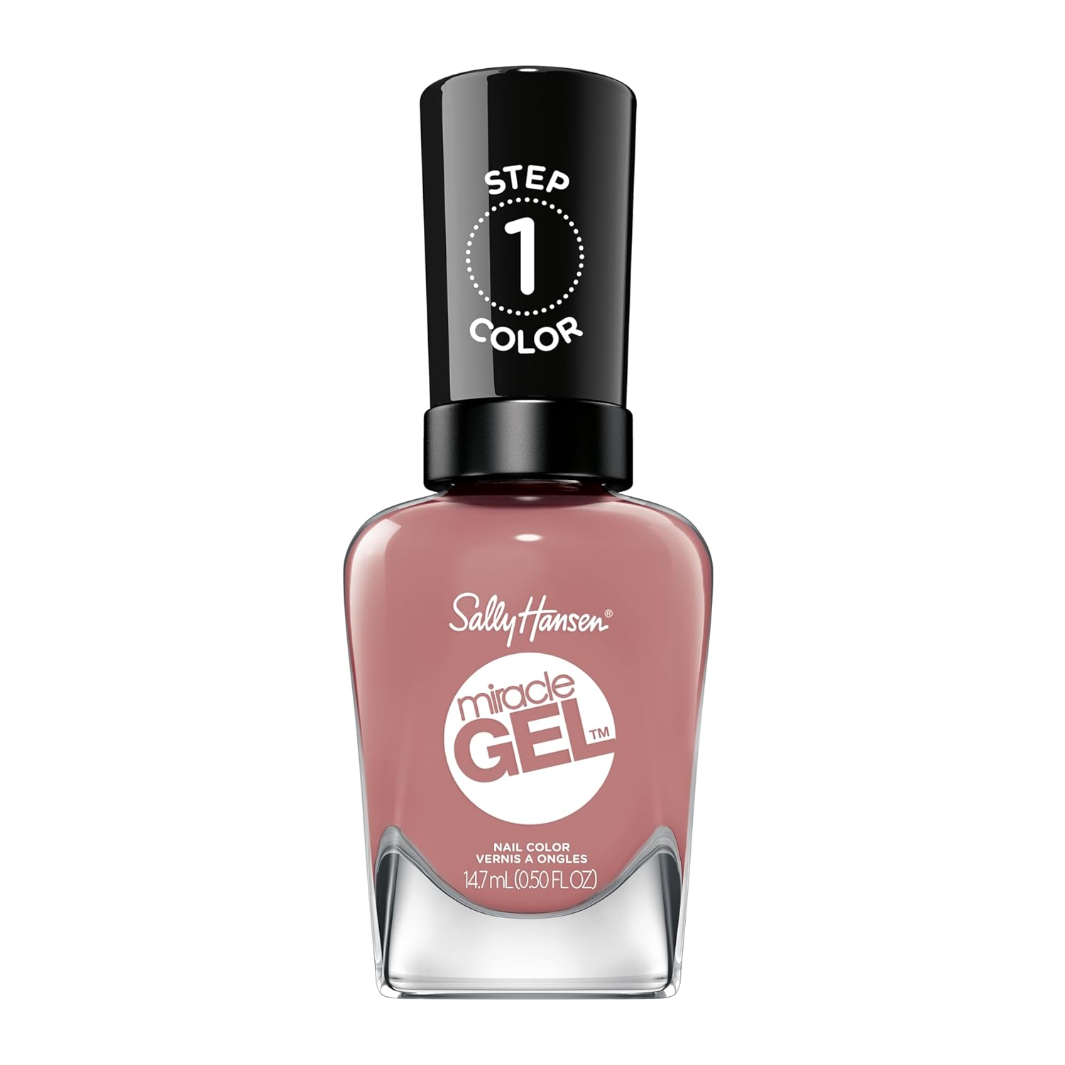 Sally Hansen Miracle Gel™, Rose & Shine, Long Lasting, Gel-Like Formula, No Uv Lamp Needed, Pink Nail Polish