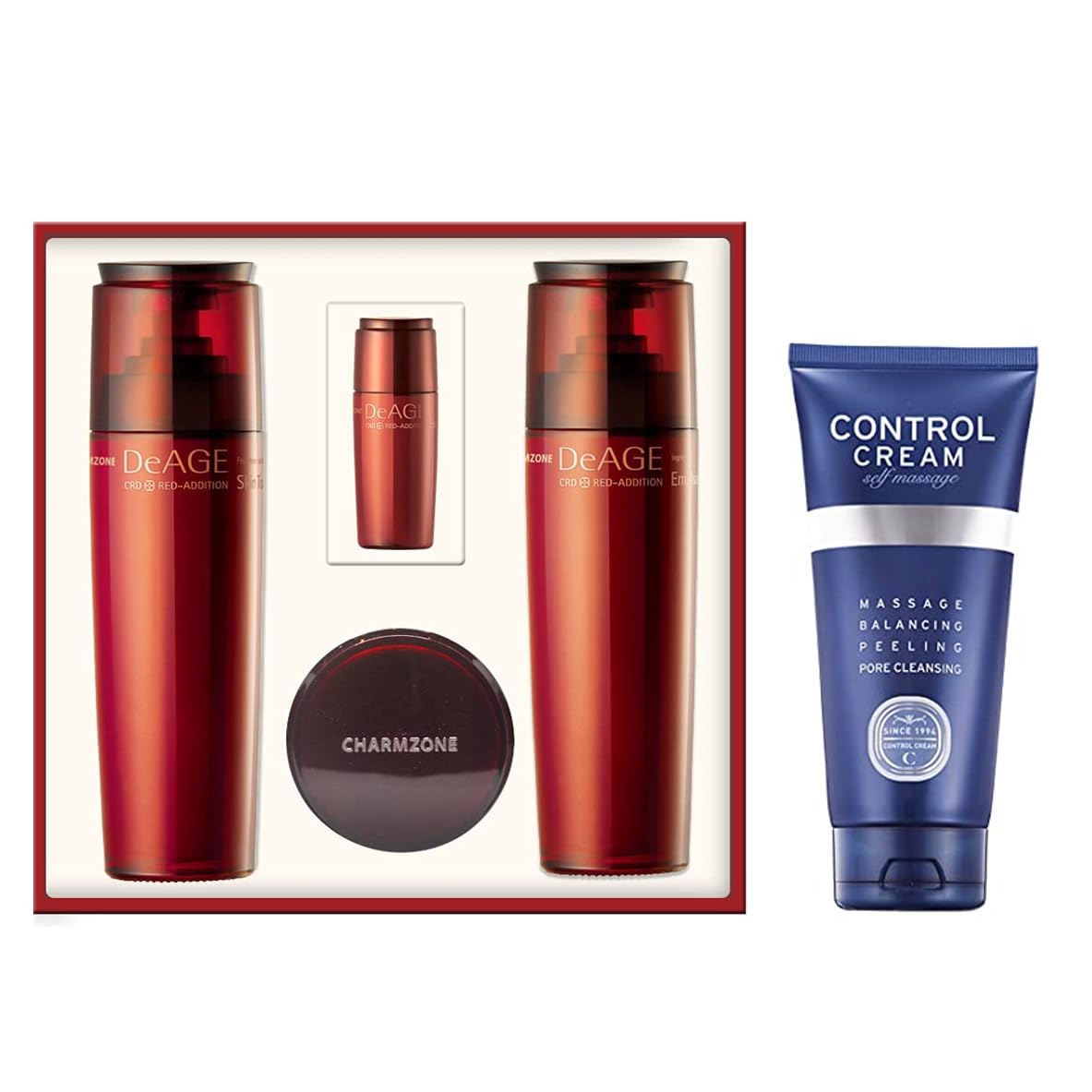 Charmzone Bundle Of Deage Red Addition Set (Old Version) + Control Cream