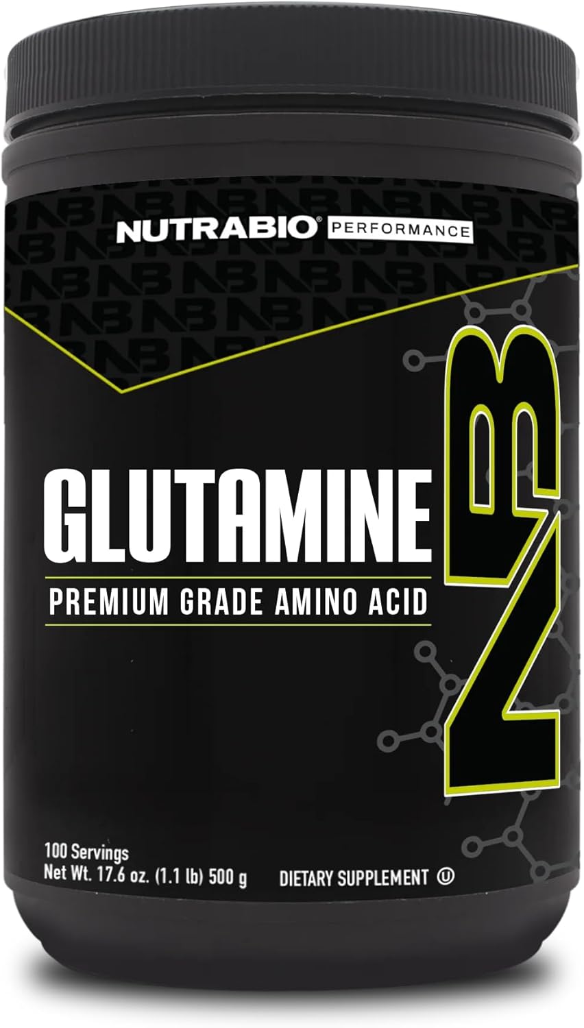 Nutrabio Pure L-Glutamine Powder - L-Glutamine Supplement- Amino Acid - Pure Grade: Absolutely No Additives, Fillers Or Excipients! - Muscle Recovery Supplement - (1000 Grams)
