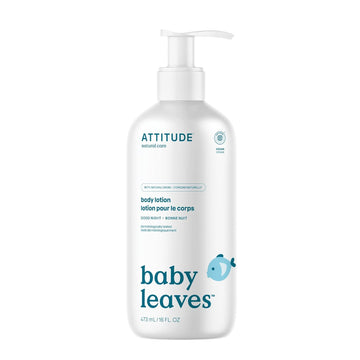 Attitude Baby Lotion, Ewg Verified Moisturizer, Dermatologically Tested Moisturizing Cream, Vegan And Cruelty-Free, Good Night, 16 Fl Oz