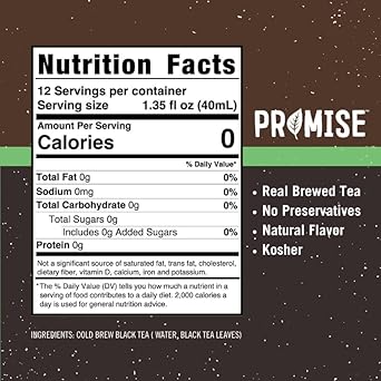Promise Tea Single Serve Liquid Tea Concentrate Pods By Java House, Peel And Pour (Pack Of 12, Black Tea)