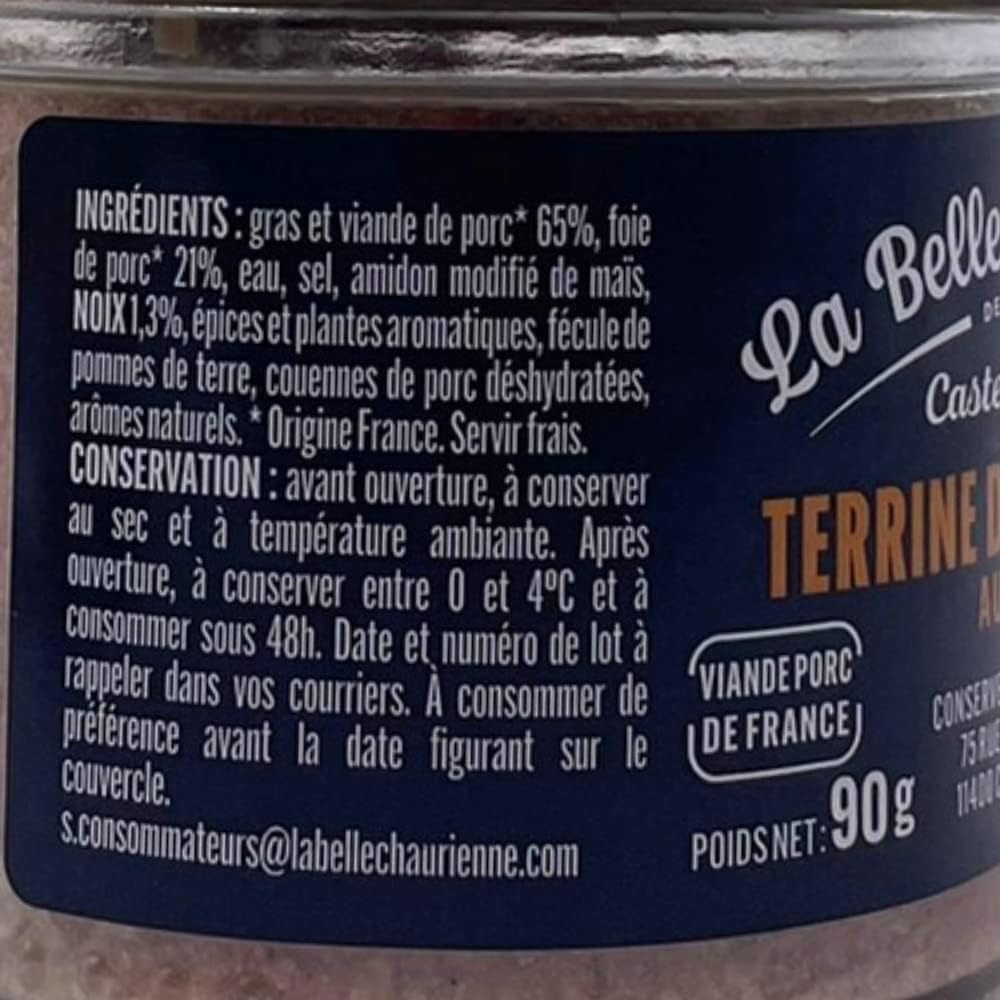 French Terrine Gift Box La Belle Chaurienne 4 X 90G