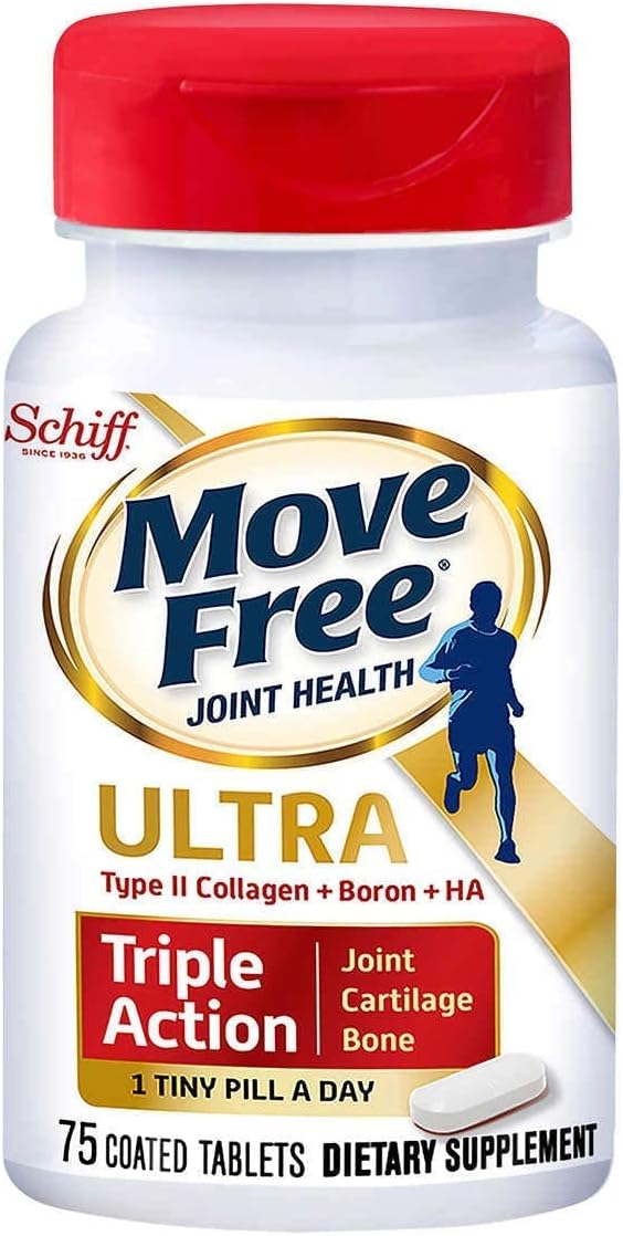 Move Free Type Ii Collagen, Boron & Ha Ultra Triple Action Tablets, Move Free (75 Count In A Bottle) 1 Ea
