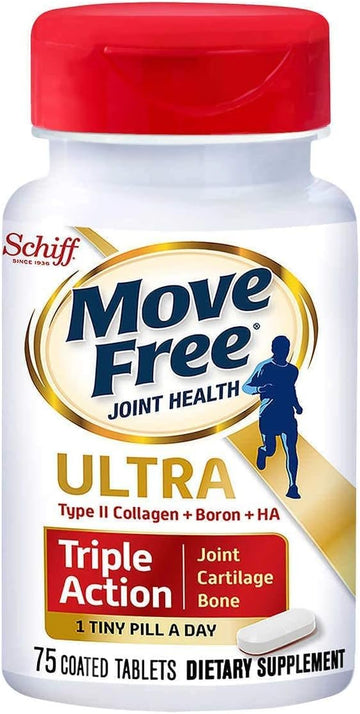Move Free Type Ii Collagen, Boron & Ha Ultra Triple Action Tablets, Move Free (75 Count In A Bottle) 1 Ea