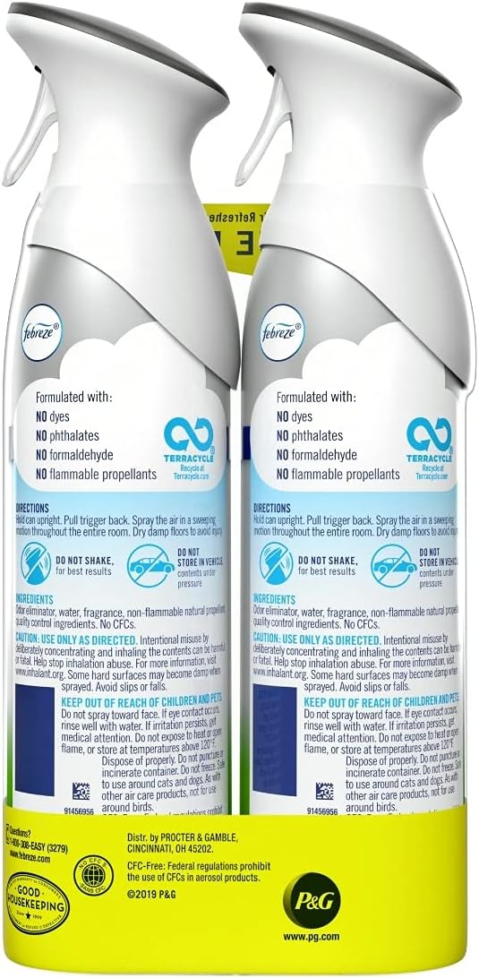 Febreze Pet Odor Eliminating Spray, 8.8 fl. oz., Pack of 2 : Everything Else