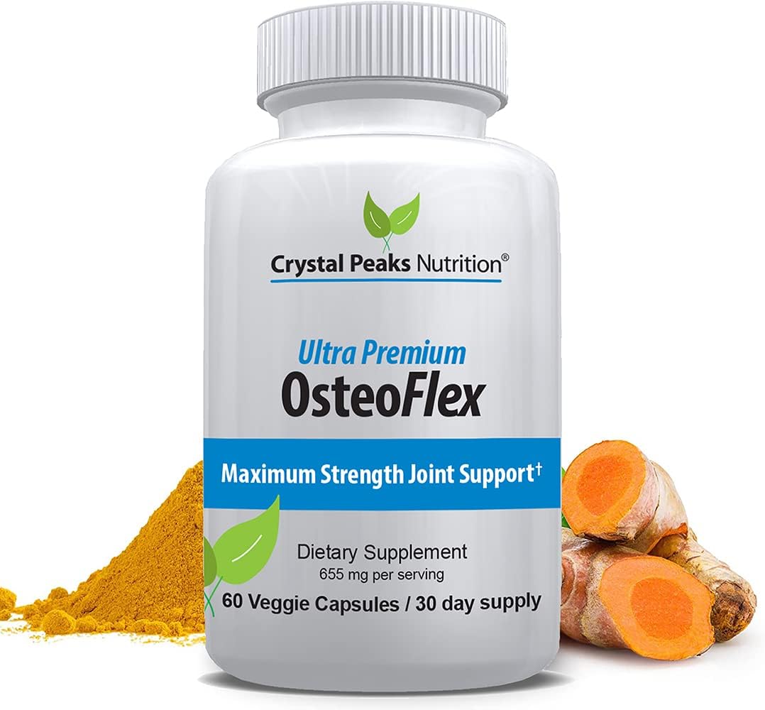 Organic Curcuminoids Osteoex - Natural Turmeric & Bioperine Optimal Absorption, Can Help Reduce Pain, Naturally Reduces Inammatory, Regulate Insulin & More, 60 Capsules