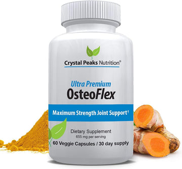 Organic Curcuminoids Osteoex - Natural Turmeric & Bioperine Optimal Absorption, Can Help Reduce Pain, Naturally Reduces Inammatory, Regulate Insulin & More, 60 Capsules
