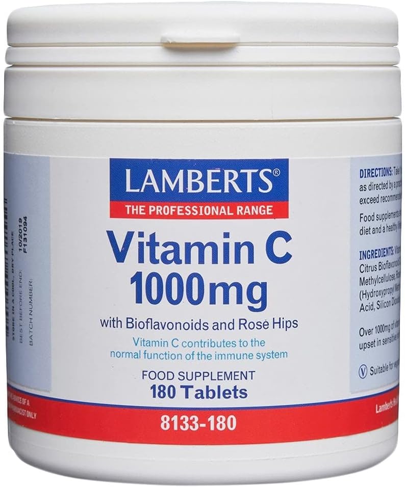 Lamberts Vit C 1000Mg Plusbioflavs 180