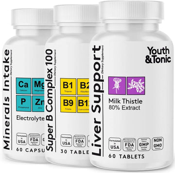 Liver Support & Pleasant Morning Pills | After Party Supplement Kit With Milk Thistle + Electrolytes & B Complex Vitamins Recovery | Rapid Hydration Mental Focus More Energy For A Better You