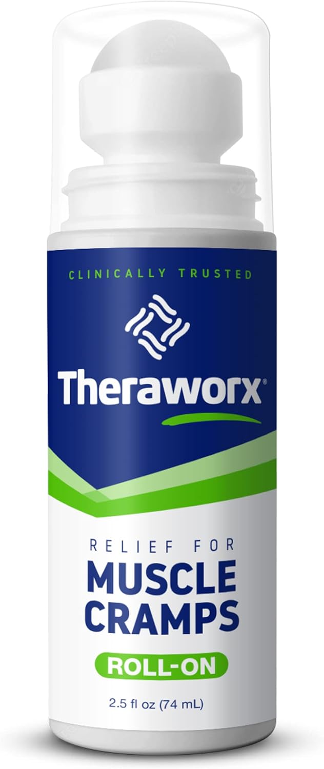Theraworx Relief for Muscle Cramps Roll-On Fast-Acting Muscle Spasm, Leg Soreness and Foot Relief - 2.5 oz - 1 Count