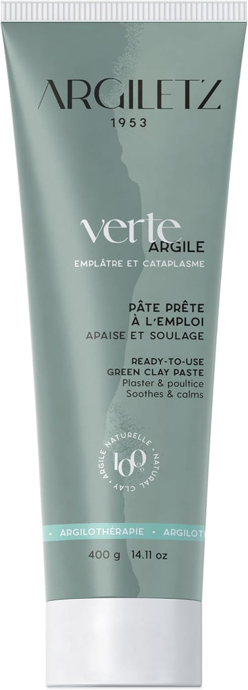 Argiletz Green Clay Paste 400G, 100% Sourced In France, Finest Grade Of Clay, Unisex Skin Treatment Mask, Blackhead Removal : Beauty & Personal Care