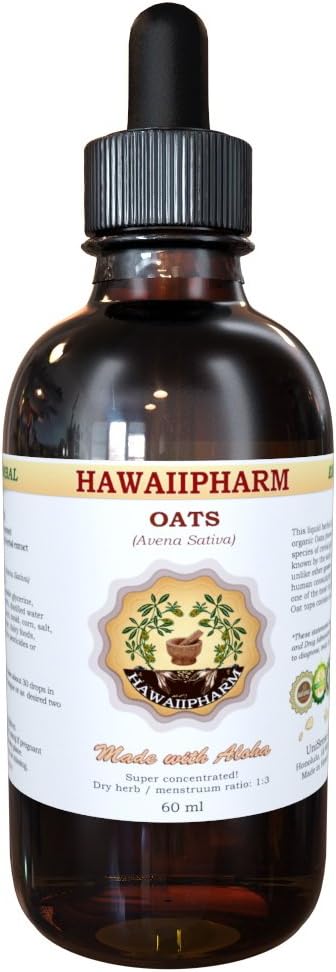 Hawaiipharm Oat Straw, (Avena Sativa) Oatstraw Liquid Extract, Tincture, Herbal Supplement, Made In Usa, 4 Fl.Oz