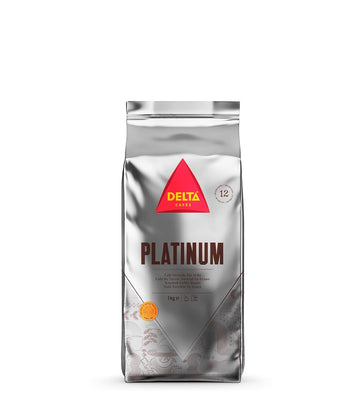 Delta Cafés Platinum Whole Bean Coffee, Portugal Coffee, Naturally Roasted Coffee Beans, Intense Coffee With Crema, 2.2Lb, 1 Count