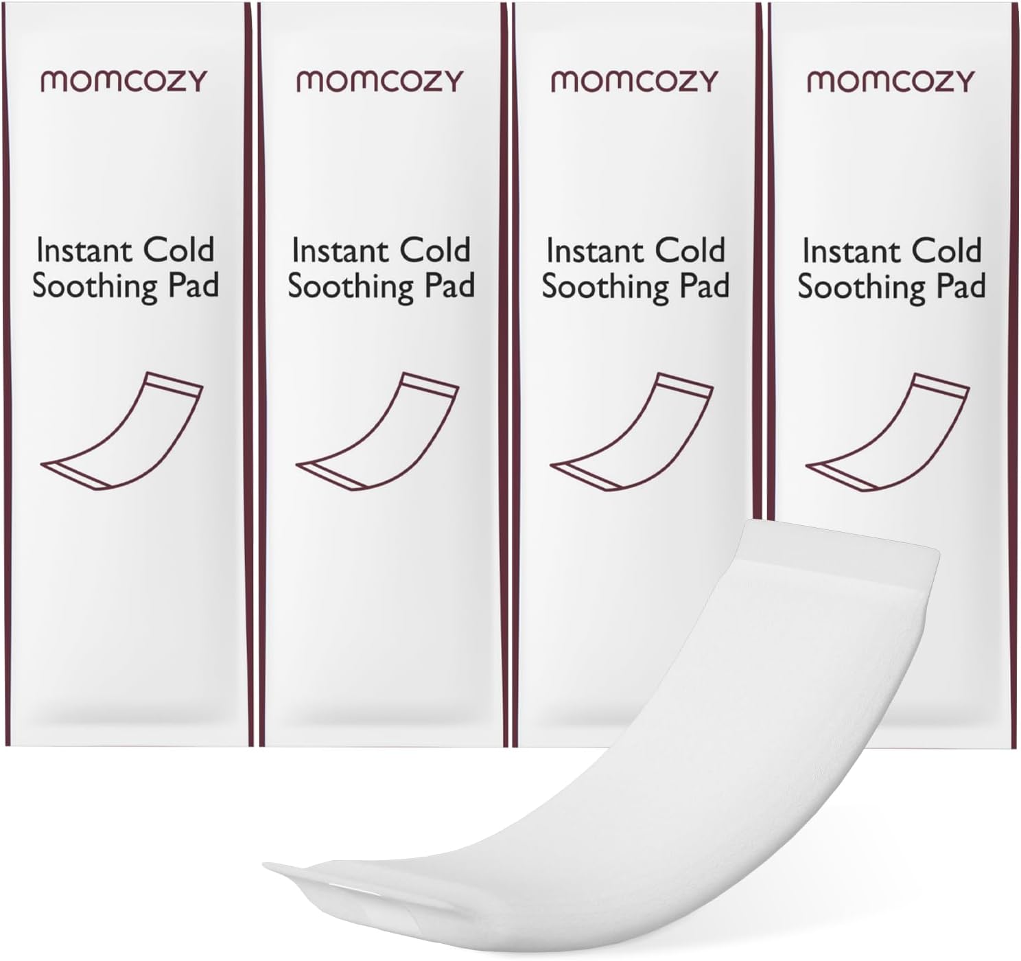 Momcozy 2-in-1 Postpartum Recovery Care Instant Cold Soothing Ice Pads, 4-Pack Super Absorbent Maternity Cooling Pads for Women Moms Labor Delivery Care Mothers After Birth