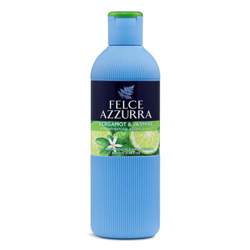 Felce Azzurra Bergamot And Jasmine - Refreshing Essence Body Wash - Enriched By Hints Of Amber And Cinnamon - Intense And Regenerating Fragrance - Naturally Moisturizes For Comfortable Skin - 1.69 Oz